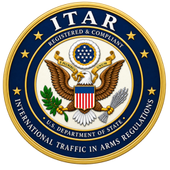 ITAR registered and compliant, International Traffic in Arms Regulations